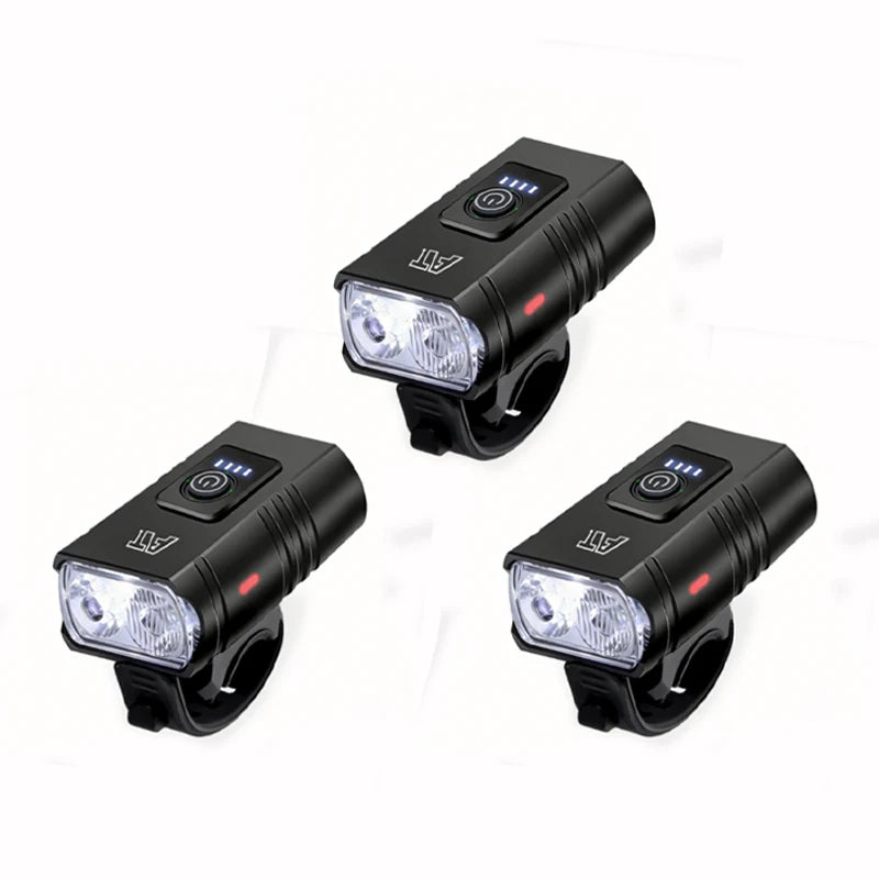 LED Bicycle Front Light Type-C Rechargeable Headlight