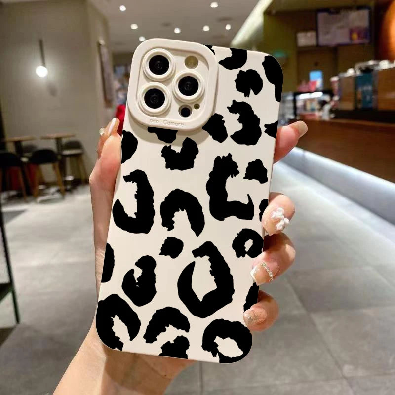 Leopard Camera Protection Phone Case for iPhone 17 16 15 14 13 Pro Max