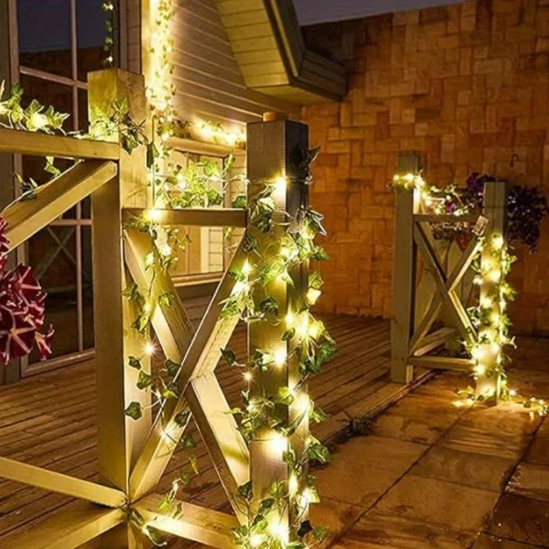 Solar Ivy Fairy Lights 50/100 LED Garden Garland Main image