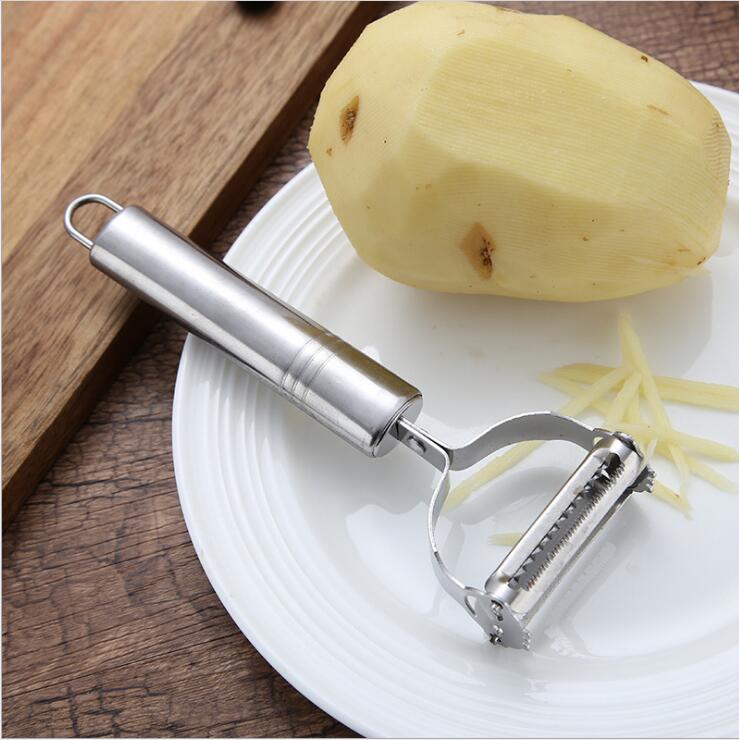 Stainless Steel Vegetable Peeler & Julienne Slicer – Potato & Carrot Grater Tool