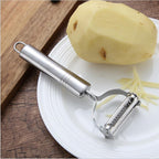 Stainless Steel Vegetable Peeler & Julienne Slicer – Potato & Carrot Grater Tool