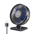 GAIATOP Mini USB Desktop Fan Quiet 3-Speed Office Fan
