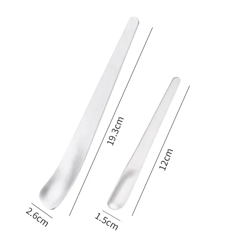 Flat Stainless Steel Coffee Spoon Set Tea Stirrer Dessert Spoons