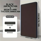 15 20mm Thick NBR Yoga Mat Non Slip Gym Fitness Camping Mat