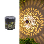 Solar Mandala Butterfly Wall Light Waterproof Outdoor Garden Fence Lamp