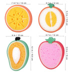 Fruit Cartoon Bath Sponge Soft Loofah Scrubber for Kids & Babies