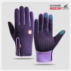 Winter Cycling Gloves Men Women Thermal Waterproof Touchscreen Warm