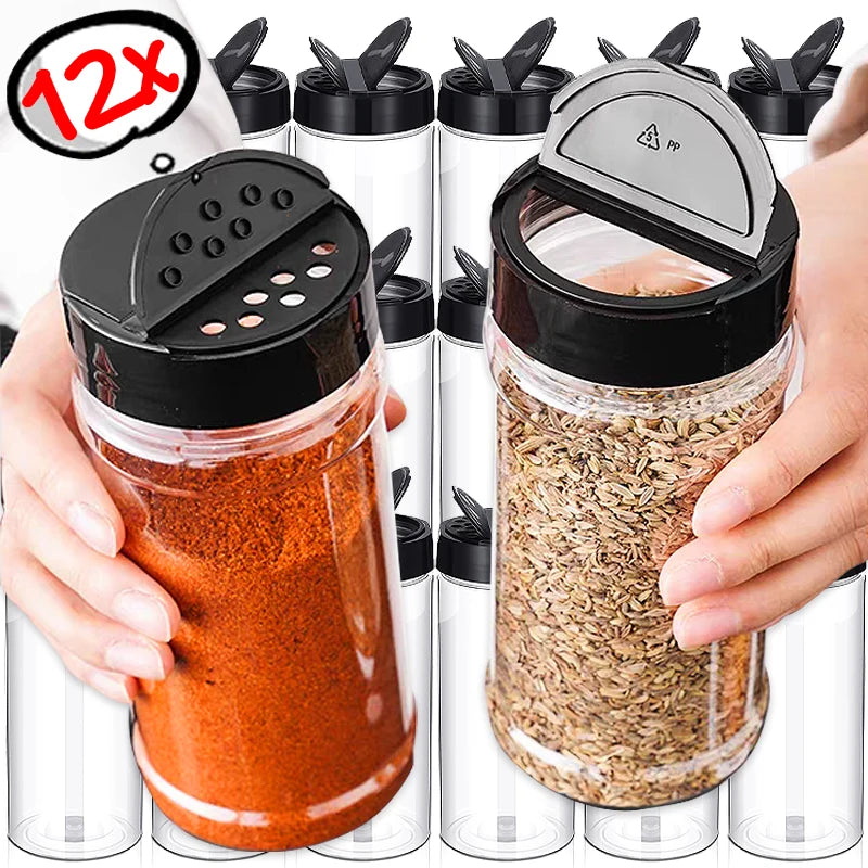Plastic Spice Jars with Shaker Lids