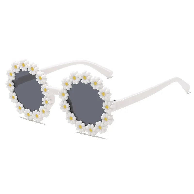 Kids Flower Sunglasses | Cute Daisy Round Shades for Children