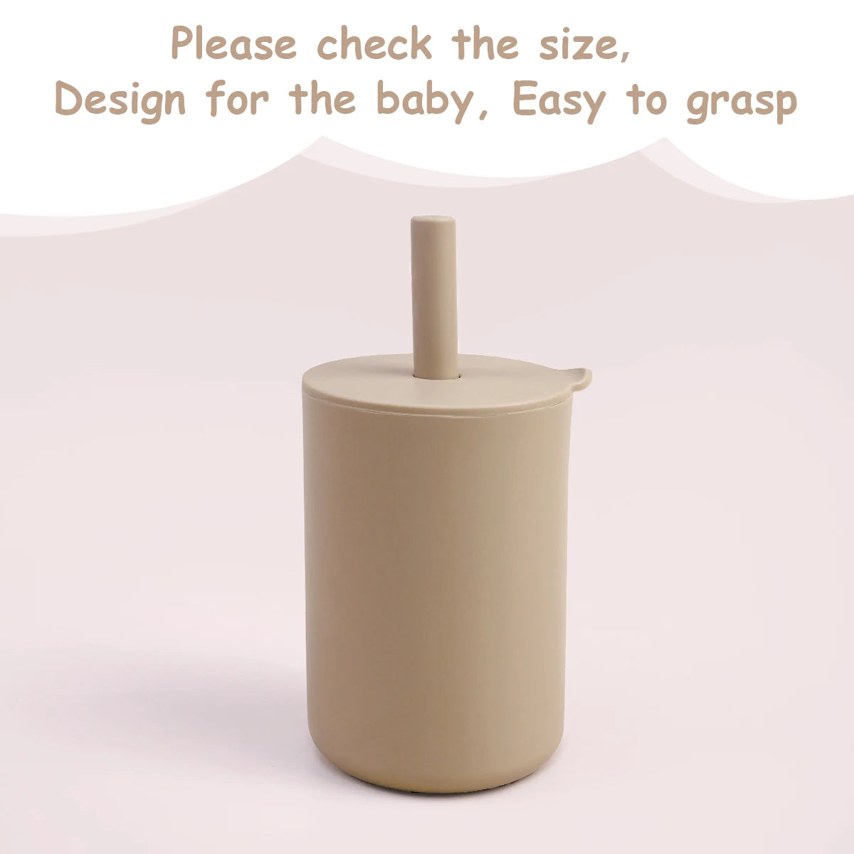 Baby Silicone Straw Cup BPA Free Toddler Water Bottle