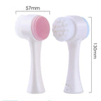 3D Silicone Facial Cleansing Brush Double Sided Soft Exfoliator