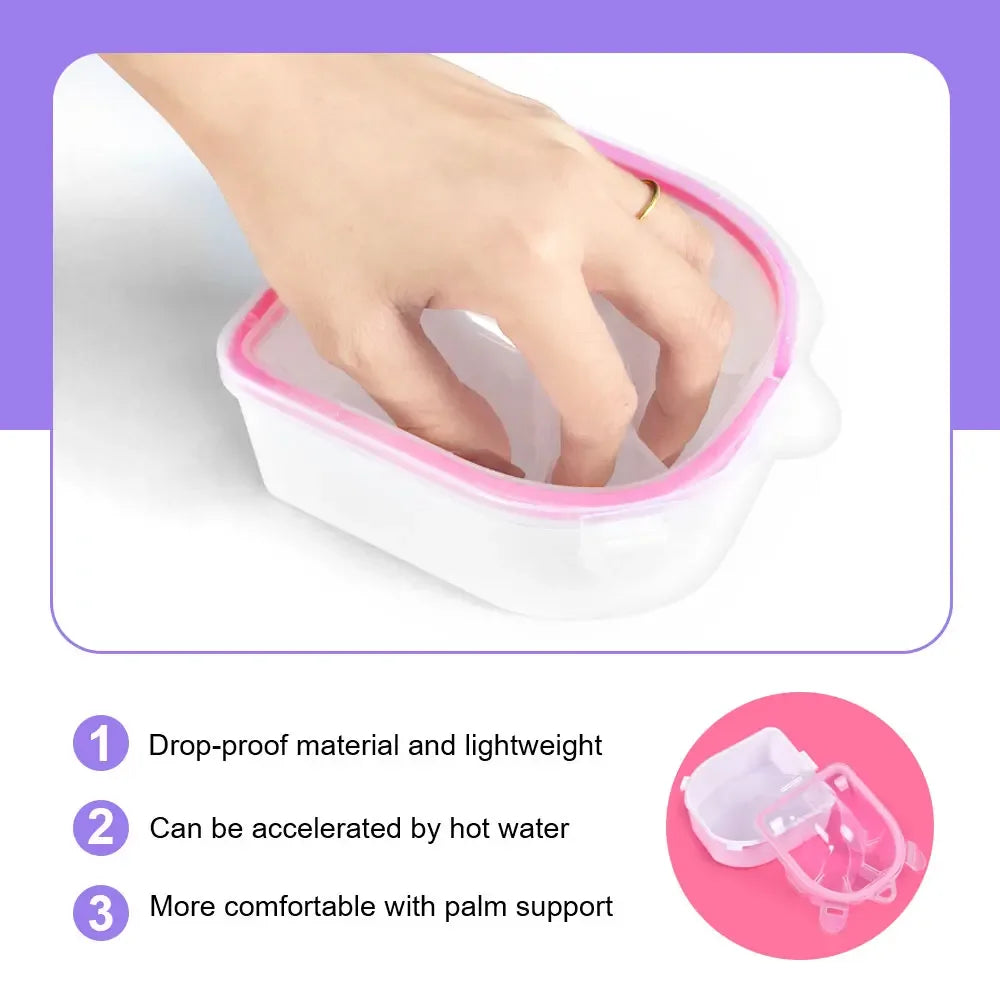 Nail Care Soak Bowl Dead Skin Softening Manicure Tool