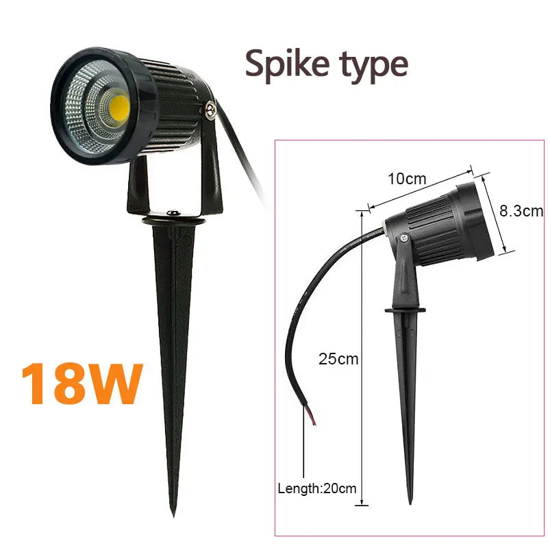 LED COB Garden Spotlight Waterproof Lawn Light