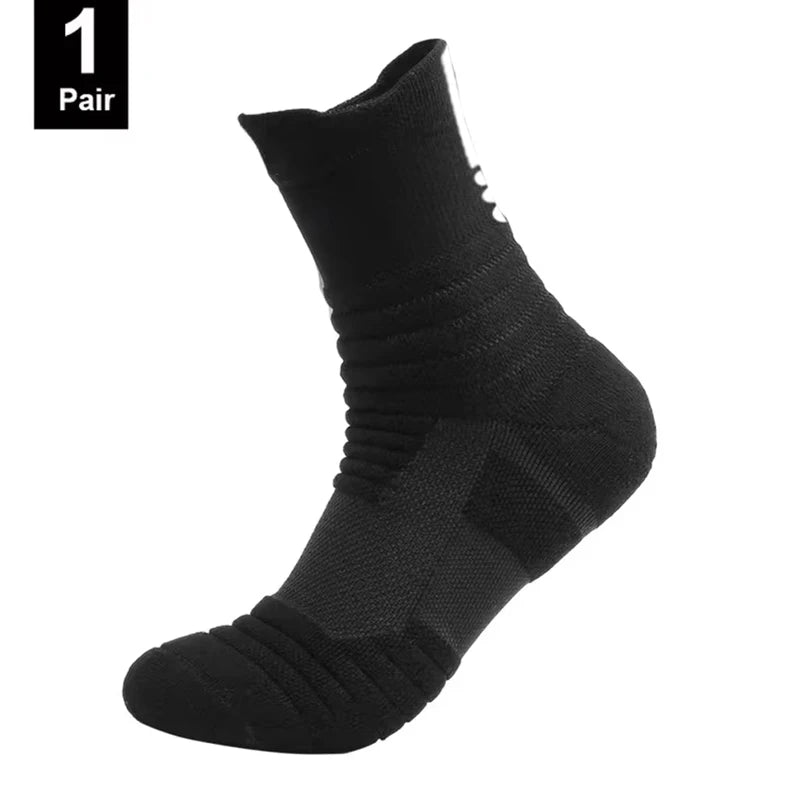 Anti-Slip Football Socks Men Breathable Cotton Soccer Socks 3 Pairs