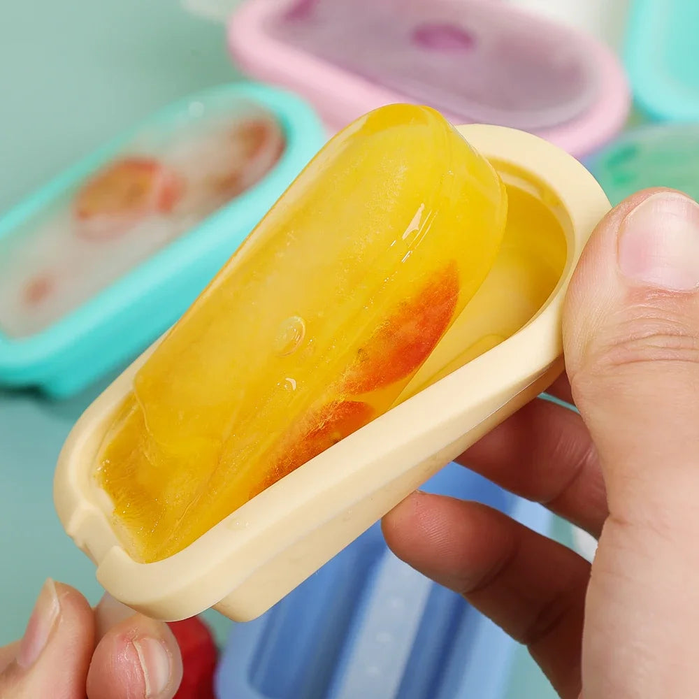 Popsicle Mold Set Silicone – DIY Ice Cream, Chocolate & Cream Ice Tray (1/4Pcs)