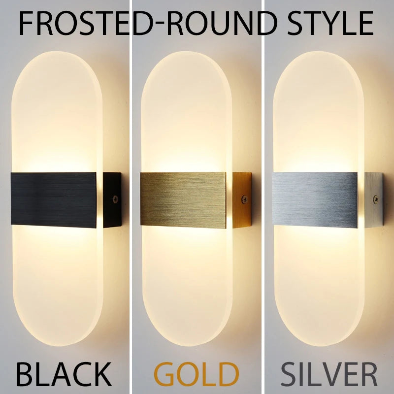 Modern Acrylic LED Wall Lamp Nordic Bedside Light