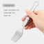 Titanium Foldable Spoon Fork Ultralight Camping & Hiking Spork Tool