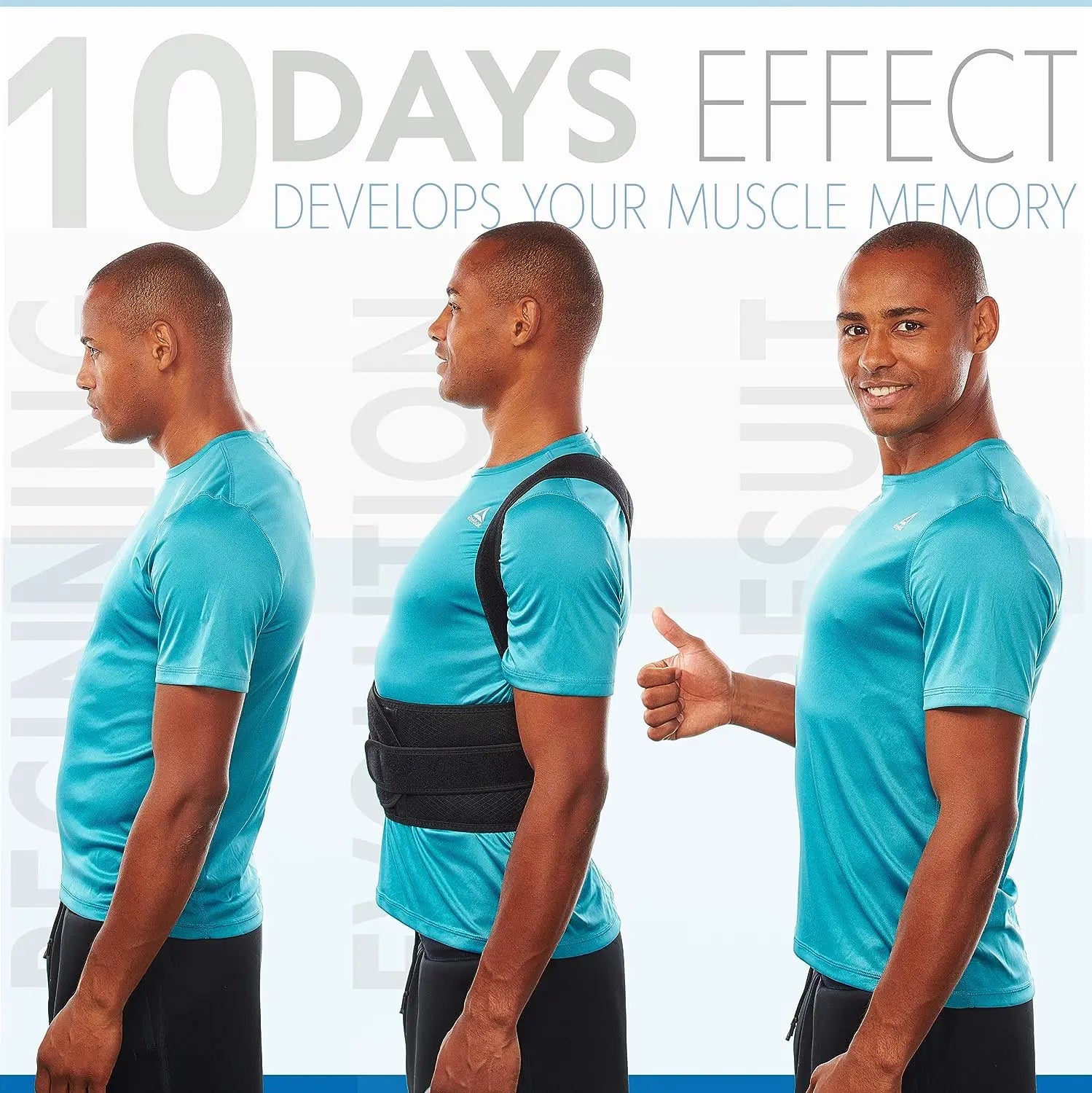 Back Brace Posture Corrector Adjustable Shoulder Support Belt Secondary image