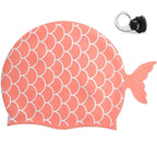 Kids Fish Tail Swim Cap Set Waterproof Swimming Hat