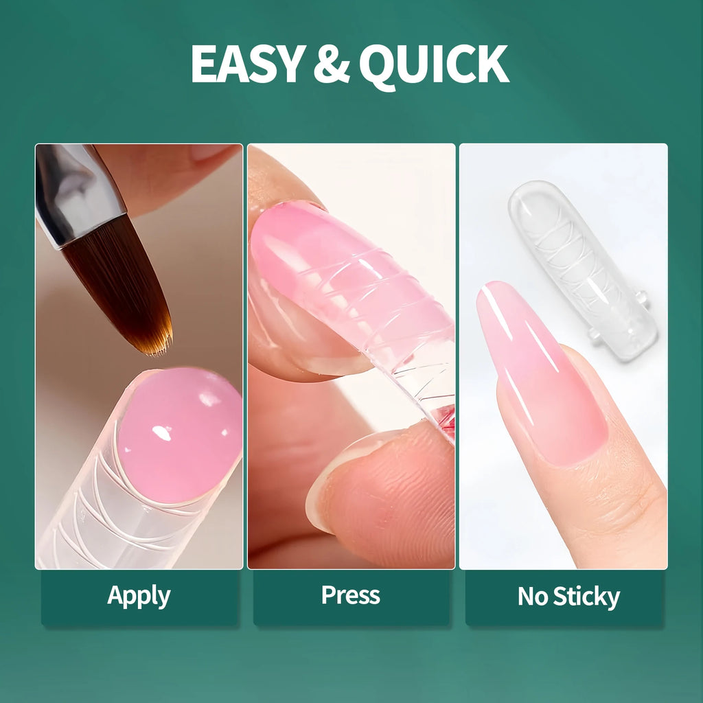 Nailpop Dual Forms Reusable Nail Extension Molds with Scale Design