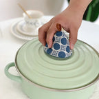 Anti-Scald Oven Mitt – Cotton Pot Lid & Microwave Heat Resistant Glove