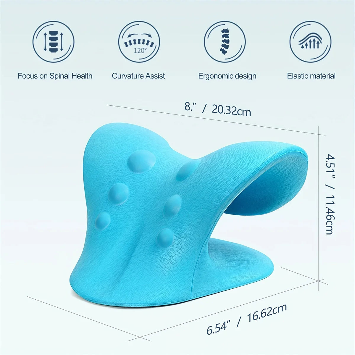 C Shape Neck Shoulder Relaxer Cervical Traction TMJ Pain Relief