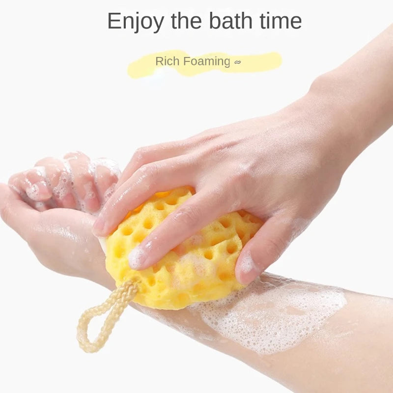 Cheese Bath Ball Super Soft Honeycomb Baby Bath Sponge