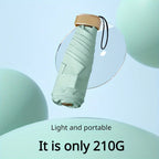Buy Ultra Light Mini 5-Fold UV Sun Umbrella Pocket Capsule