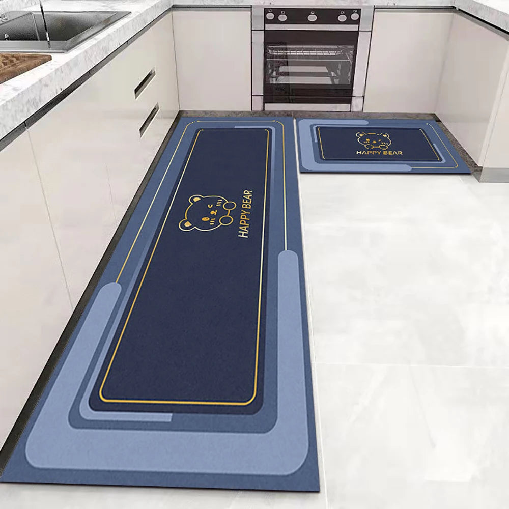 Kitchen Floor Mat UK Soft Washable Anti-Slip Area Rug