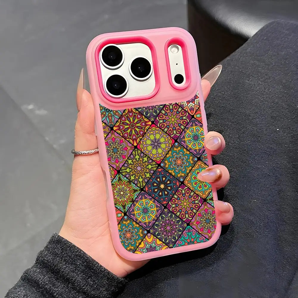 Colorful pattern Mandala Case for iPhone 17 16 15 14 13 12 Pro Max