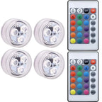 Submersible LED Pool Lights Waterproof RGB with Remote