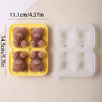 Bear Ice Cube Mold UK Silicone Food Grade Ice Tray & Freezer Molds