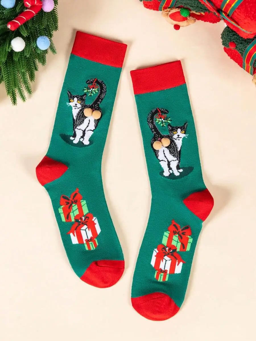Funny Crazy Goose Cotton Socks Animal Novelty Socks Men Women