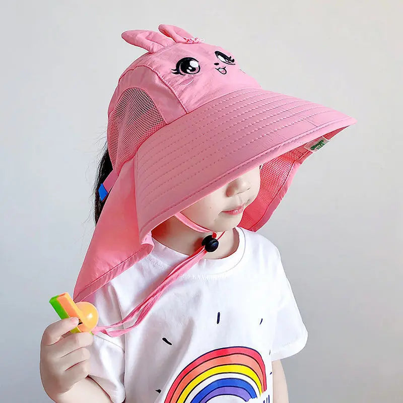 Kids UV Protection Sun Hat UK Large Brim Fisherman Beach Ha