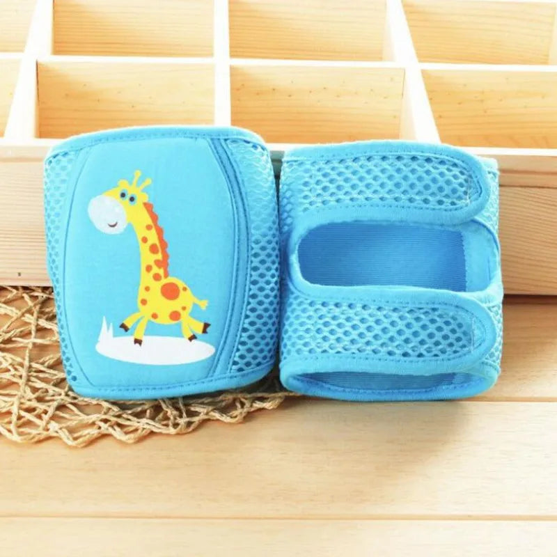 Baby Knee Pads Adjustable Cute Bunny & Giraffe Crawling Protector