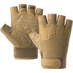 Fingerless Tactical Gloves Padded Breathable MTB Climbing Gloves