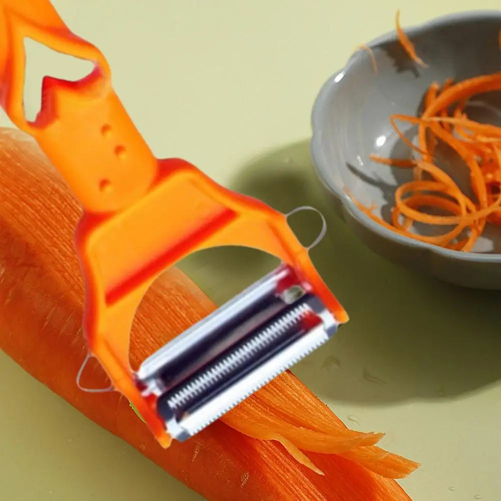 Cocororo Multi-Function Peeler – Double Strip Vegetable & Fruit Cutter with Juicer