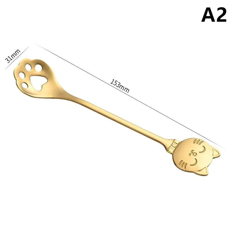 Cat Claw Spoon Stainless Steel – Cute Coffee, Tea & Dessert Mixing Spoon