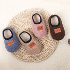 Autumn Winter Baby Slippers Plush Anti-Slip Sock Shoes for Kids