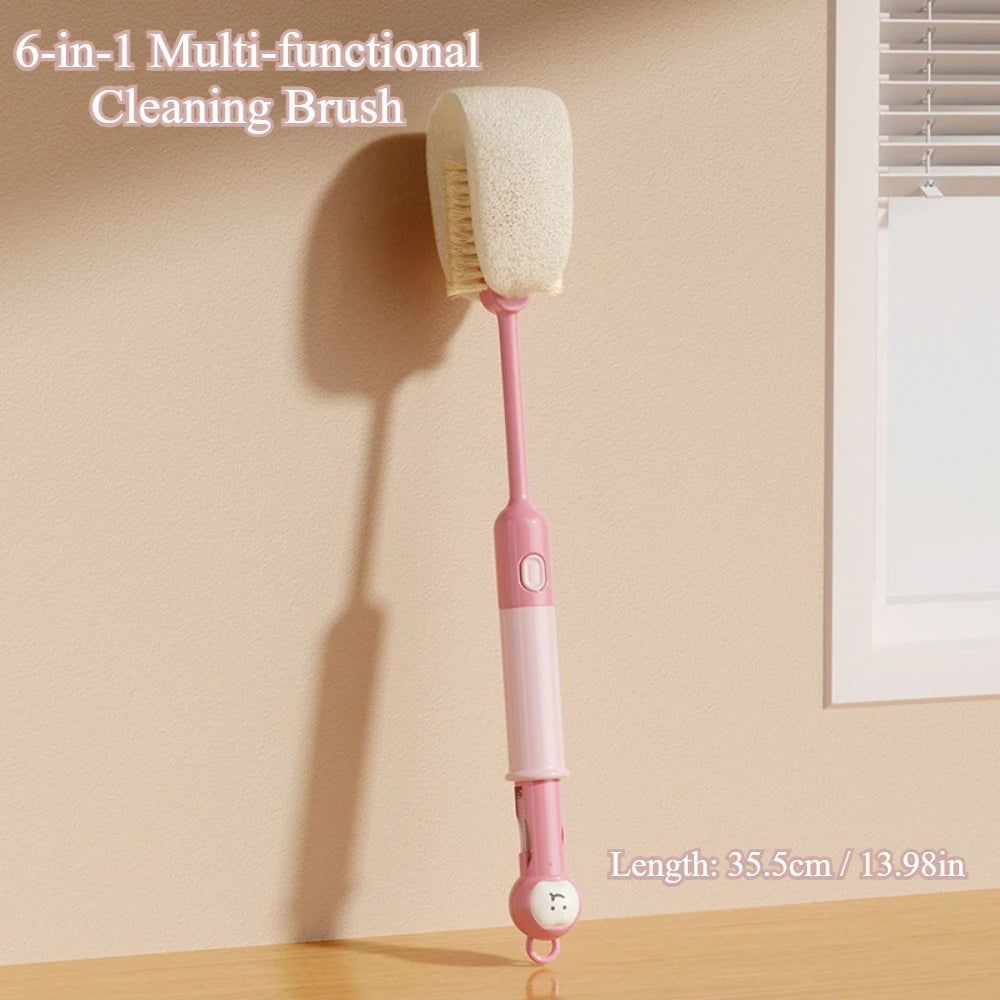 6-in-1 Bottle Cleaning Brush Cup & Straw Cleaner