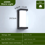 Waterproof LED Wall Light for Porch, Garden & Outdoor Pathways