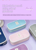 Multi-Layer Pencil Case Large Capacity Macaron Stationery Box