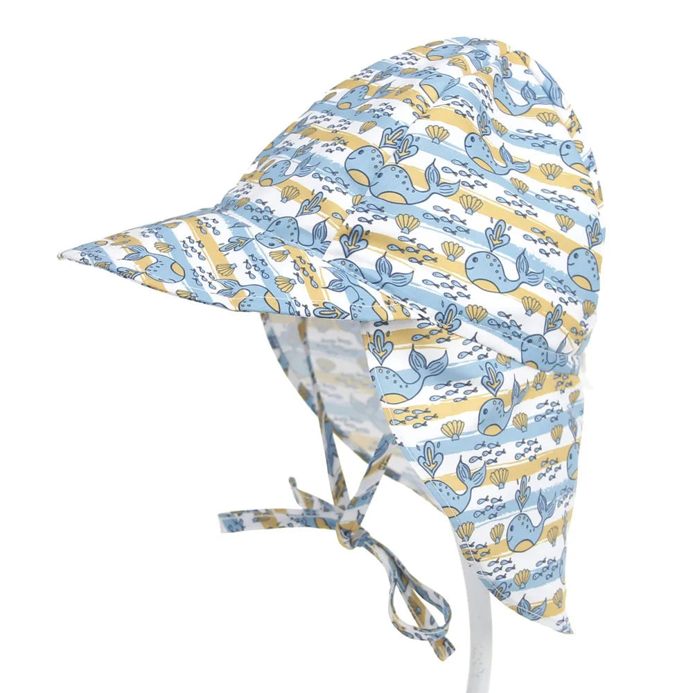 Baby Sun Hat UK Adjustable SPF50+ Kids Summer Cap