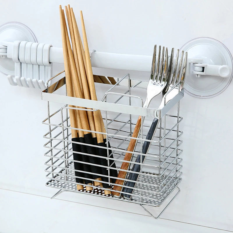 Stainless Steel Cutlery Holder Hanging Drainer