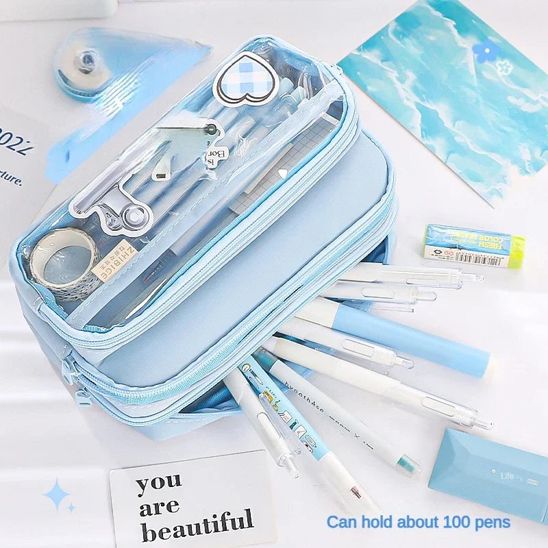 Transparent Pencil Case Large Capacity Storage Bag Secondary image