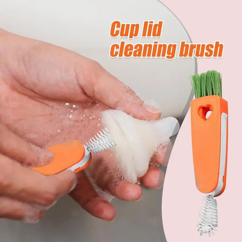3-in-1 Cup Cleaning Brush Bottle & Lid Cleaner