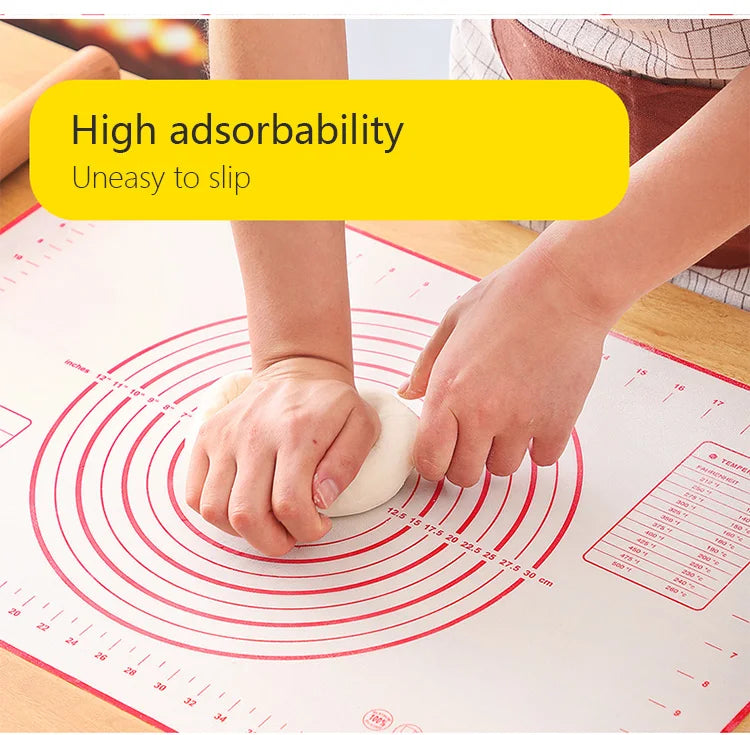 UNTIOR Silicone Baking Mat Non-Stick Dough Kneading & Pizza Rolling Pad