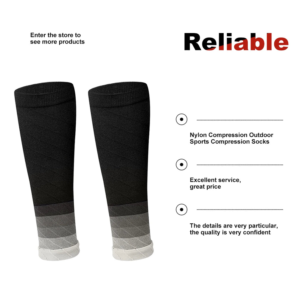 Compression Sports Socks Calf Support Running Long Pressure Socks