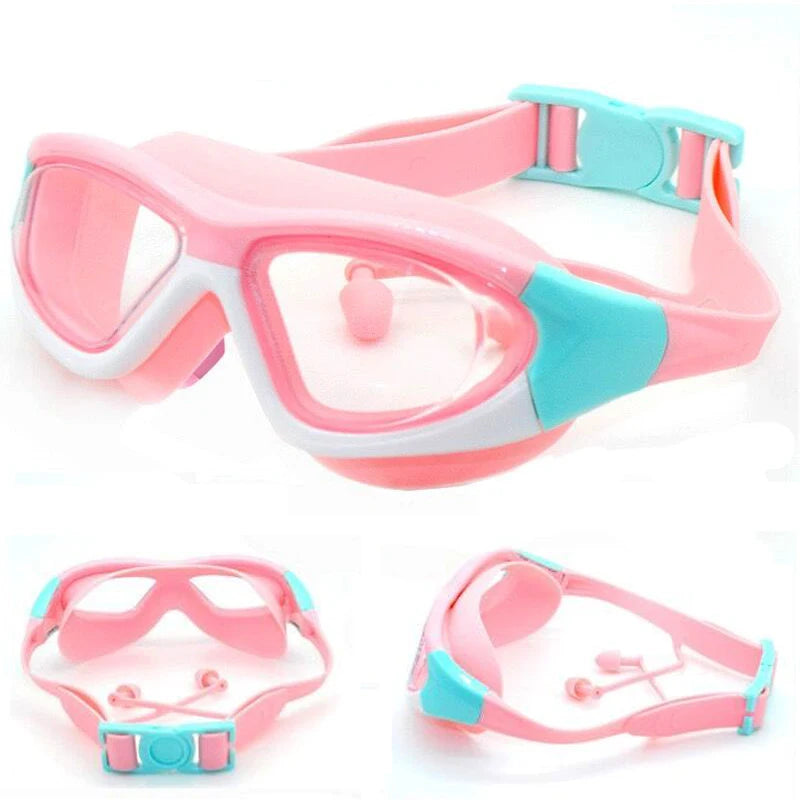 High-Definition Kids Swimming Goggles Anti-Fog Large Frame