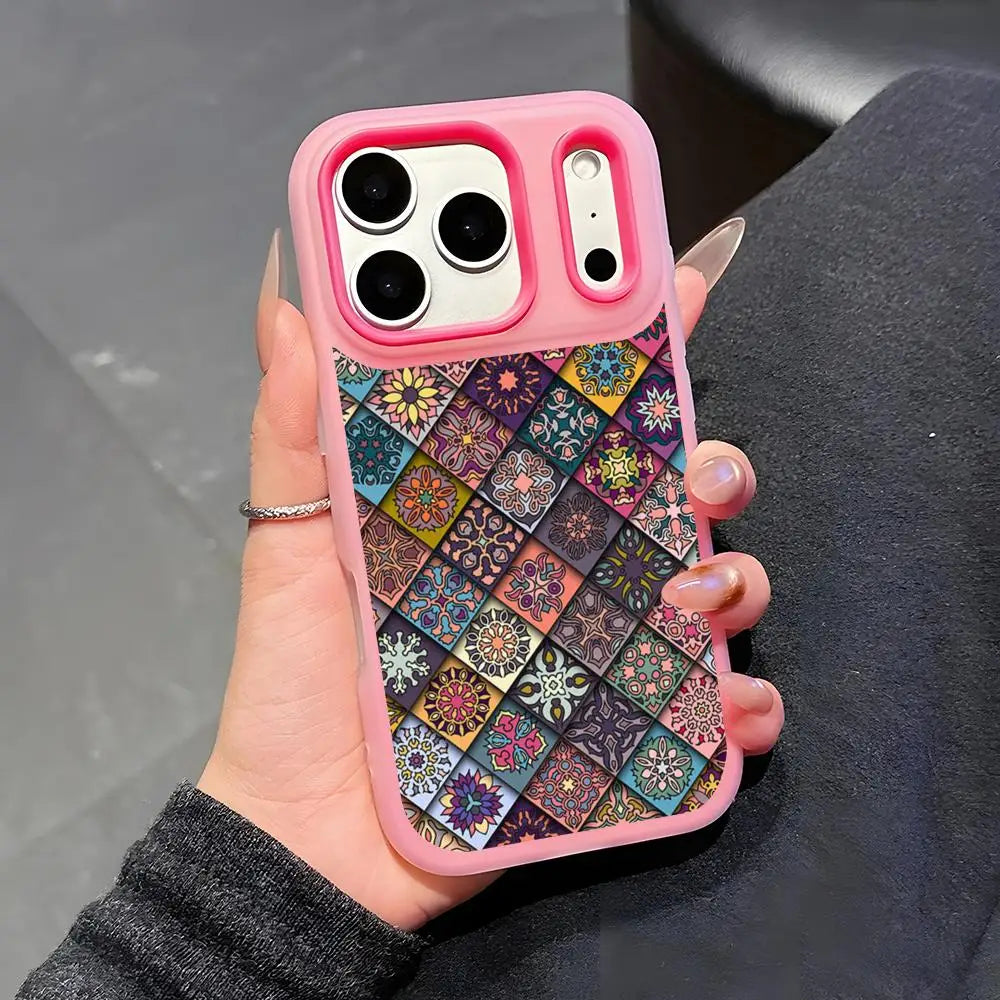 Colorful pattern Mandala Case for iPhone 17 16 15 14 13 12 Pro Max